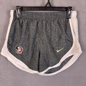 FSU Florida State Nike Womens S Dri-Fit Running Training Shorts Multicolor Read!